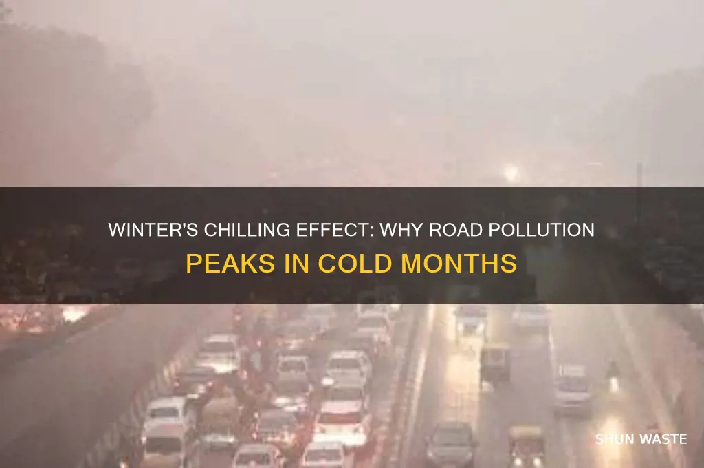 why is road pollution worse in the winter