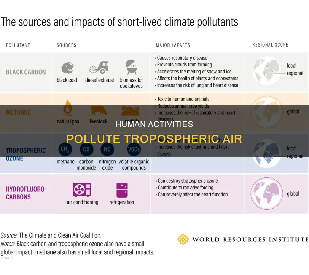 why is the air in the troposphere being polluted