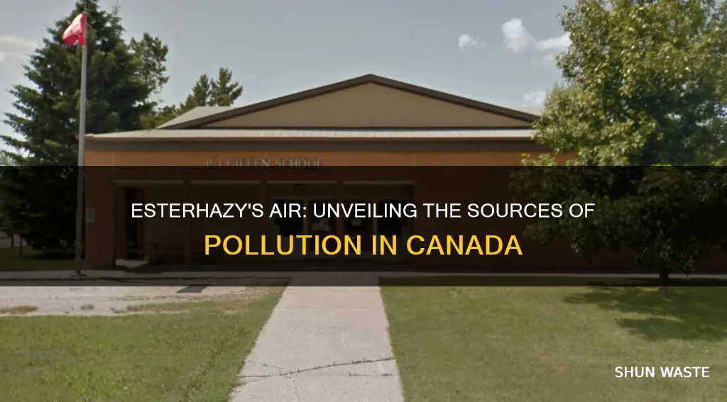 why is the air so polluted in esterhazy canada