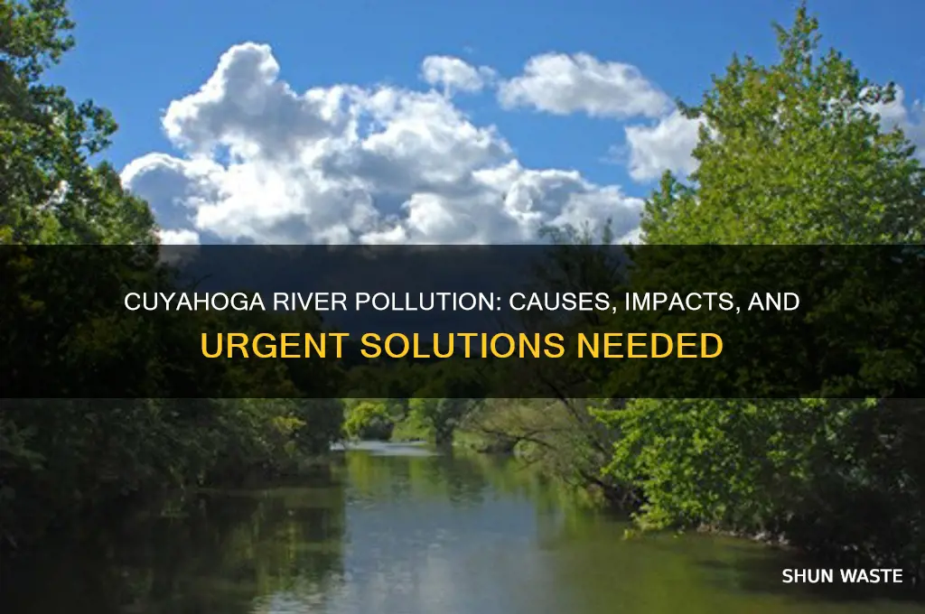 why is the cuyahoga river polluted