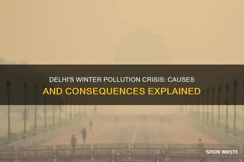 why is the pollution bad in delhi during the winter