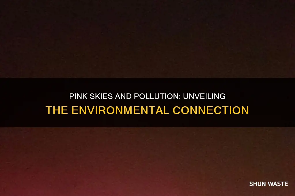 why is the sky pink pollution