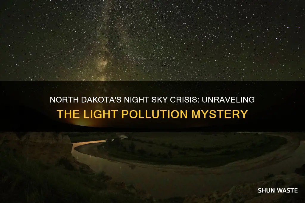 why is there so much light pollution in north dakota