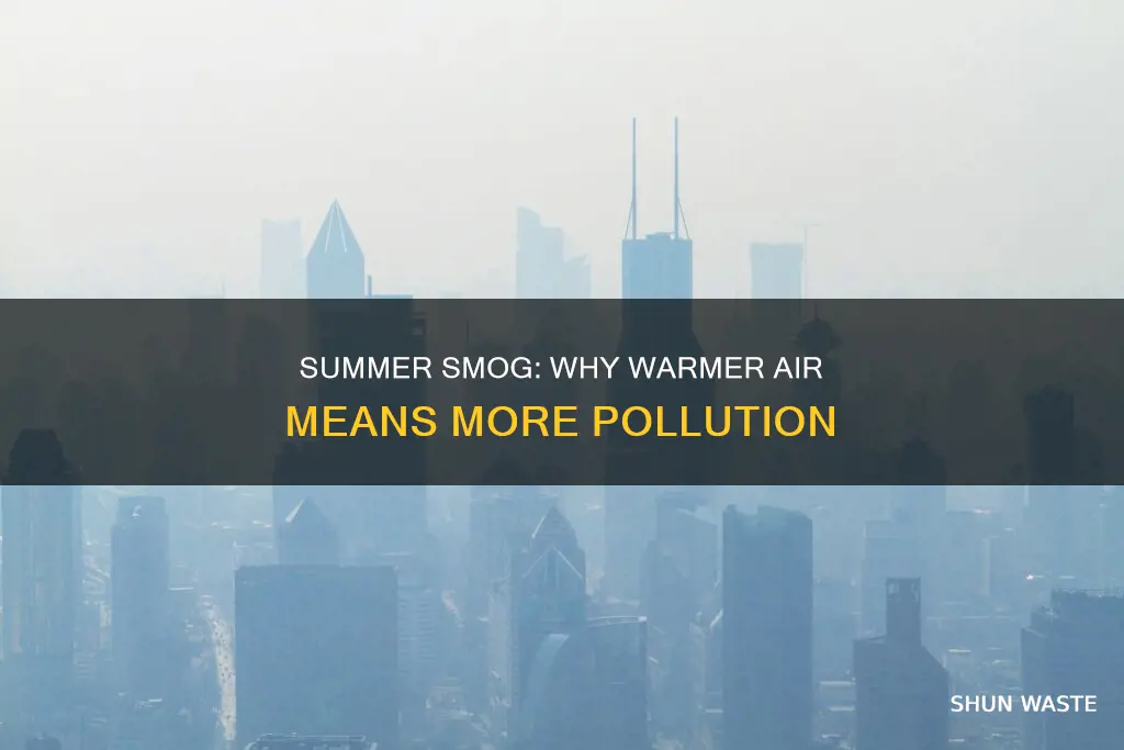 why is tjhe air more polluted in the summer