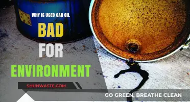 The Hidden Environmental Hazards of Discarded Used Car Oil