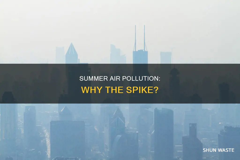 why spike in air pollution in summer
