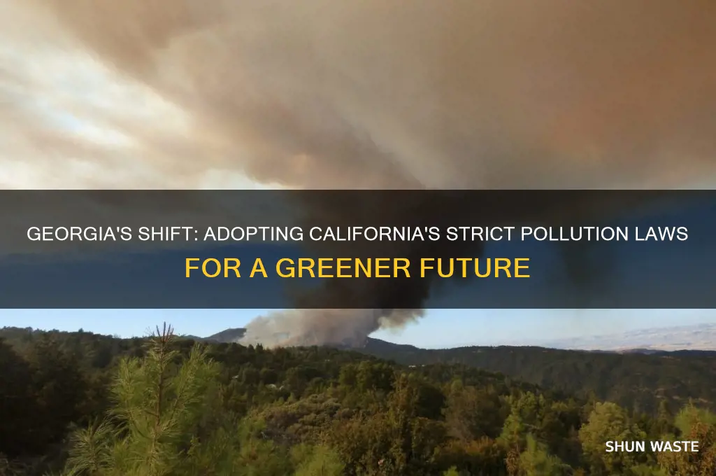 why would georgia adopt california pollution laws