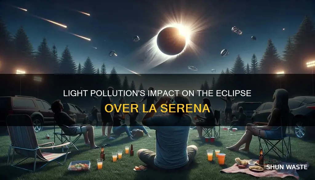 will light pollution from la serena affect the eclipse