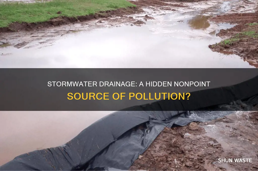 would stormwater drainage be a nonpoint source of pollution